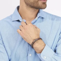 Bracelet Acier Blanc Neo-Histoire d'Or Outlet