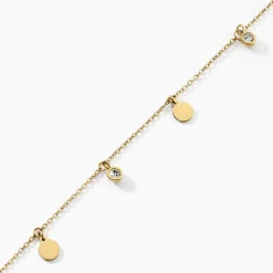 Histoire d'Or Bracelet Acier Doré Cristal