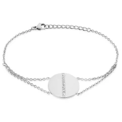 Histoire d'Or Bracelet Acier Sabina Strass