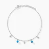 Histoire d'Or Bracelet Adiva Argent Blanc Turquoise