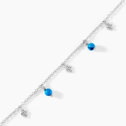 Histoire d'Or Bracelet Adiva Argent Blanc Turquoise