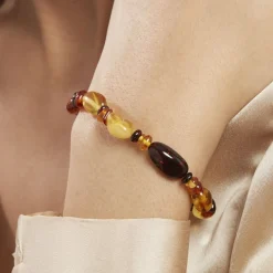 Bracelet Ajana Ambre-Histoire d'Or