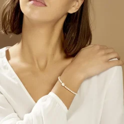 Histoire d'Or Bracelet Akil Or Jaune Perle De Culture