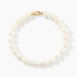 Histoire d'Or Bracelet Akoya Or Jaune Perle De Culture D'akoya