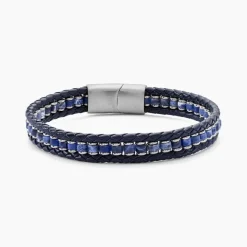 Histoire d'Or Bracelet Alassio Acier Blanc Sodalite