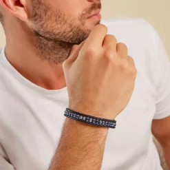 Histoire d'Or Bracelet Alassio Acier Blanc Sodalite