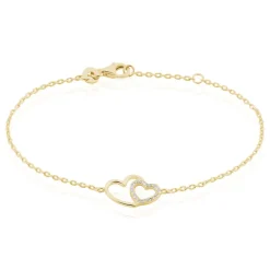 Histoire d'Or Bracelet Alexandra Plaqué Or Jaune Oxyde De Zirconium