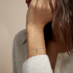 Bracelet Amalthee Argent Blanc Oxyde De Zirconium-Histoire d'Or Hot