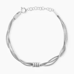 Histoire d'Or Bracelet Amaryllis Argent Blanc