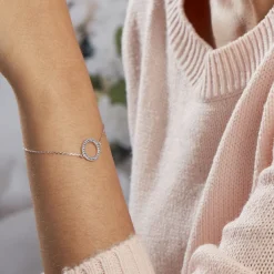 Bracelet Ambroisie Argent Blanc Oxyde De Zirconium-Histoire d'Or Outlet