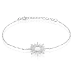 LAETIZIA Bracelet Anaiz Argent Blanc Oxyde De Zirconium