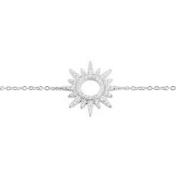 LAETIZIA Bracelet Anaiz Argent Blanc Oxyde De Zirconium