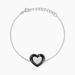 Bracelet Ana-paula Argent Blanc Céramique Et Oxyde De Zirconium-Histoire d'Or Outlet