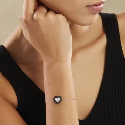 Bracelet Ana-paula Argent Blanc Céramique Et Oxyde De Zirconium-Histoire d'Or Outlet