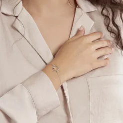 Histoire d'Or Bracelet Anas Argent Blanc Oxyde De Zirconium