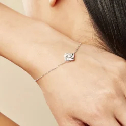 Histoire d'Or Bracelet Anasthase Argent Blanc Oxyde De Zirconium