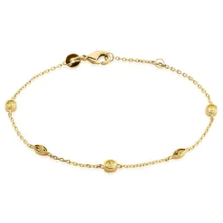 Bracelet Angelica Plaque Or Jaune Oxyde De Zirconium-Histoire d'Or Online