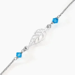 Histoire d'Or Bracelet Angelika Argent Blanc Pierre De Synthese