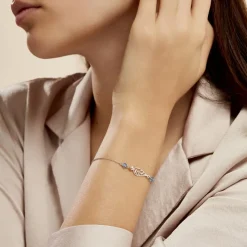 Histoire d'Or Bracelet Angelika Argent Blanc Pierre De Synthese