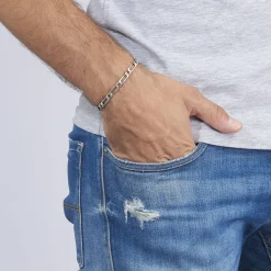 Bracelet Anilo Noircie Argent Blanc-Histoire d'Or Clearance