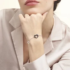 Histoire d'Or Bracelet Anissa Argent Blanc Céramique Et Oxyde De Zirconium