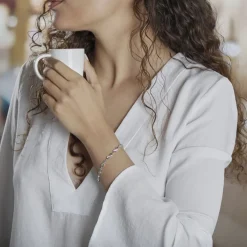 Histoire d'Or Bracelet Anka Argent Blanc Oxyde De Zirconium