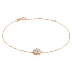 Histoire d'Or Bracelet Anne-laure Or Rose Diamant