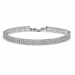 Bracelet Anthia Argent Blanc Oxyde De Zirconium-Histoire d'Or Best