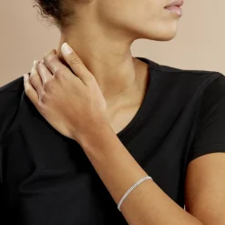 Bracelet Anthia Argent Blanc Oxyde De Zirconium-Histoire d'Or Hot