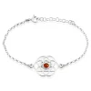 Bracelet Argent Blanc Aeson Ambre-Histoire d'Or Sale