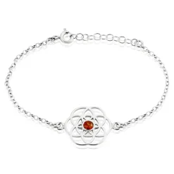 Bracelet Argent Blanc Aeson Ambre-Histoire d'Or Sale