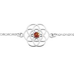Bracelet Argent Blanc Aeson Ambre-Histoire d'Or Sale