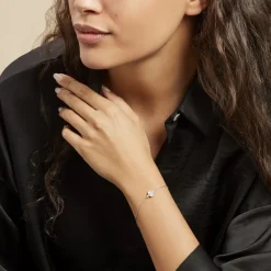 Histoire d'Or Bracelet Argent Blanc Afonso Oxyde De Zirconium