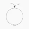 Bracelet Argent Blanc Andromeda Oxydes De Zirconium-Histoire d'Or New