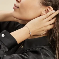 Bracelet Argent Blanc Andromeda Oxydes De Zirconium-Histoire d'Or New