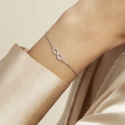 Histoire d'Or Bracelet Argent Blanc Anona Oxydes De Zirconium