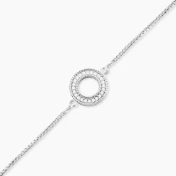 Histoire d'Or Bracelet Argent Blanc Anrai Oxydes De Zirconium