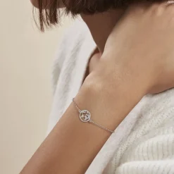 Histoire d'Or Bracelet Argent Blanc Colombina