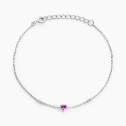 Bracelet Argent Blanc Declaration Oxyde De Zirconium-Histoire d'Or Best