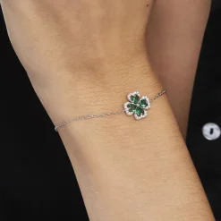 Bracelet Argent Blanc Deryn Verre Oxydes De Zirconium-Histoire d'Or Outlet