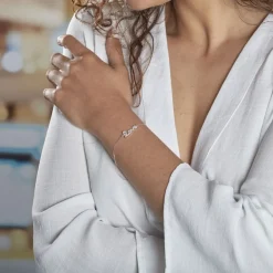 Bracelet Argent Blanc Elly Oxyde De Zirconium-Histoire d'Or New