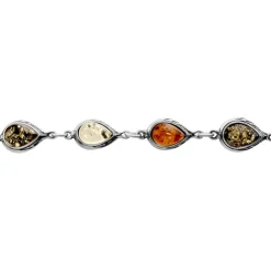 Bracelet Argent Blanc Fallone Ambres-Histoire d'Or New