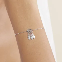 Histoire d'Or Bracelet Argent Blanc Ida