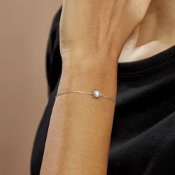 Histoire d'Or Bracelet Argent Blanc Lylwenn Oxyde De Zirconium