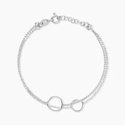 Histoire d'Or Bracelet Argent Blanc Merien