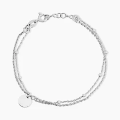 Histoire d'Or Bracelet Argent Blanc Mireio