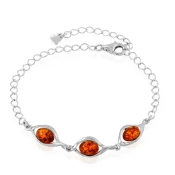 Bracelet Argent Blanc Mounyaae Ambre-Histoire d'Or Best