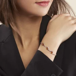 Bracelet Argent Blanc Mounyaae Ambre-Histoire d'Or Best