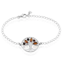 Histoire d'Or Bracelet Argent Blanc Odaya Ambre