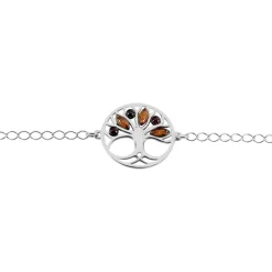 Histoire d'Or Bracelet Argent Blanc Odaya Ambre